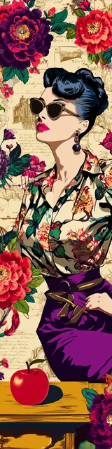 Free teacher bookmark featuring a colorful teacher holding an apple